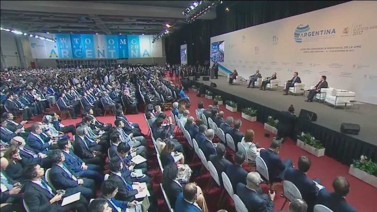 altText(Macri inauguró la cumbre de la OMC con la inserción en el mundo como eje de su discurso)}