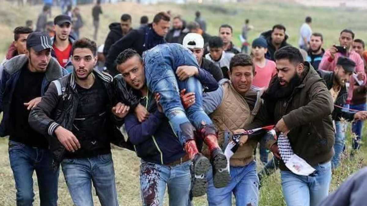 altText(Sigue la masacre: el ejército israelí mató a un palestino y dejó al menos 400 heridos)}