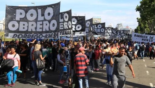 El Polo Obrero marcha contra la Ley Antipiquetes de Salta y la reforma de Jujuy
