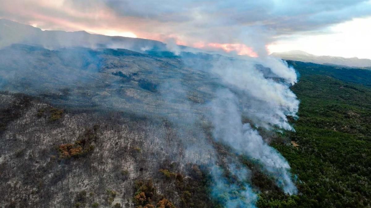 altText(Ya hay más de mil hectáreas incendiadas en el Parque Nacional Los Alerces)}