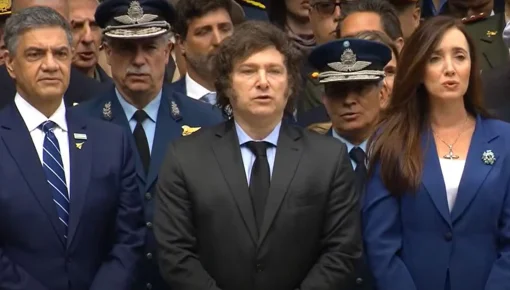 En el acto por Malvinas, Milei se desarmó en elogios a las FF.AA y a Roca